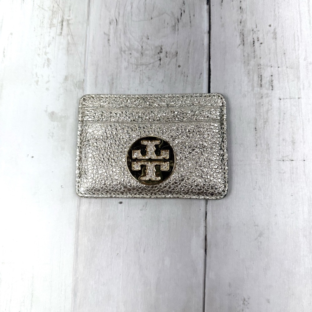 Tory Burch Metallic Gold Card Holder